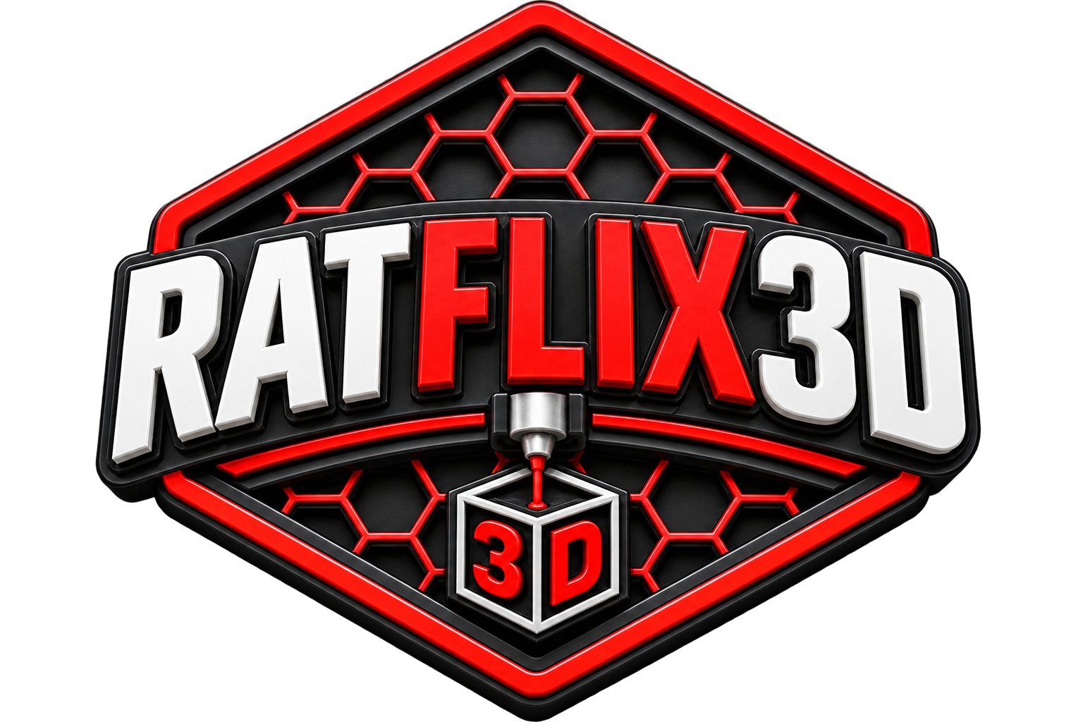 Emblema 3D de Ratflix3D